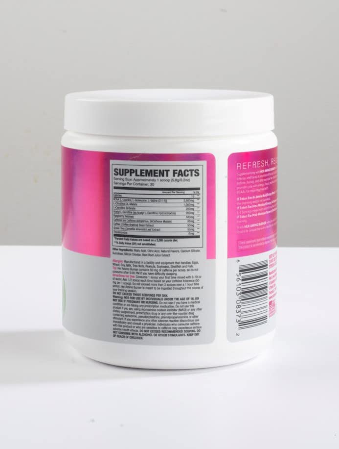 Her Thermogenic Amino Women's Pre Post & Intra Workout Booster (Strawberry Kiwi,30 Servings) NLA for Her buy supplements canada