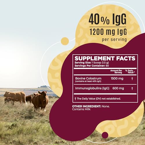 Bovine Colostrum Powder - 40% IgG Highly Concentrated Pure Bovine Colostrum InstaSkincare buy supplements canada
