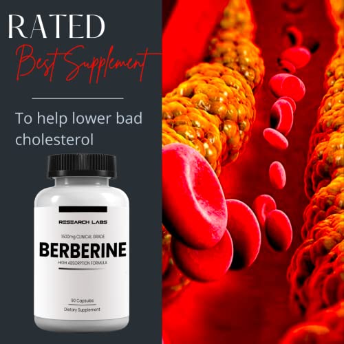 Research Labs 2 Fer 1 Ad - 1500mg Clinical Grade Berberine High Absorption Formula Research Labs buy supplements canada
