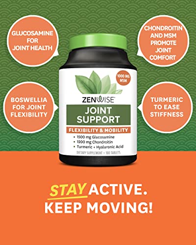 Zenwise Health Glucosamine Chondroitin MSM - Joint Support Supplement with Turmeric Zenwise Health buy supplements canada