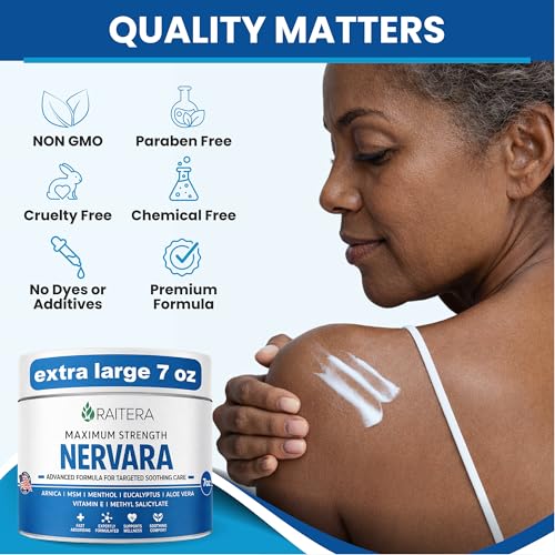 Raitera Neuropathy Cream – Extra Strength for Feet, Hands, Legs, Toes – Advanced Cooling Non-Greasy Fast Absorbing Formula - Natural Ingredients Frankincense, Arnica, Aloe Vera, Turmeric, MSM Raitera buy supplements canada