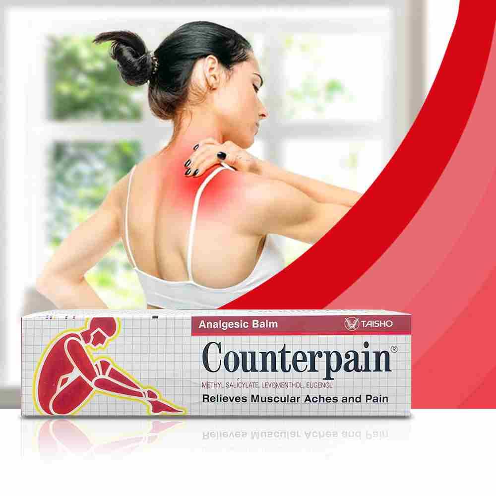Counterpain® Warm Balm for Temporary Relief of Minor Muscular Aches and Pain, Methyl Salicylate, Levomenthol, Eugenol, Made in Indonesia Counterpain buy supplements canada
