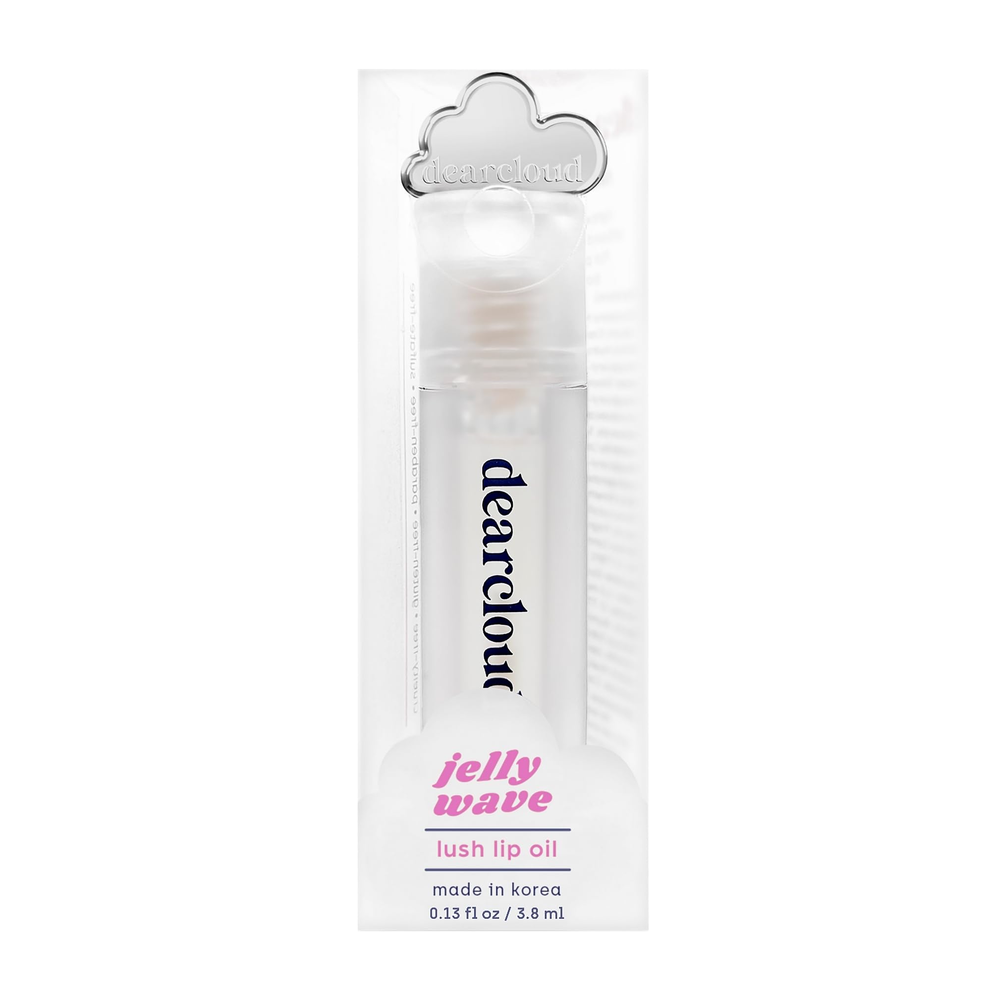 dearcloud Jelly Wave Lush Lip Oil – Clear Lip Gloss and Lip Gloss for Women - Korean skincare essential – Lip Oil for Women with Collagen - Diamond (0.13 oz) dearcloud buy supplements canada