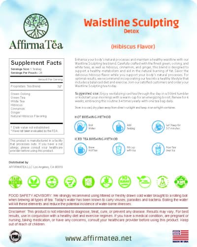 AffirmaTea Natural Detox Tea Blend - Laxative Free, Oolong Green Tea & Cinnamon AffirmaTea buy supplements canada