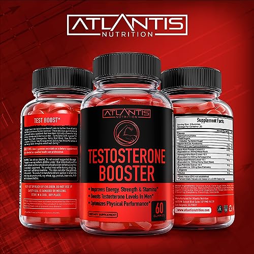 Testosterone Booster For Men Gummies - Enhances Strength & Stamina - Optimizes Physical Atlantis Nutrition buy supplements canada