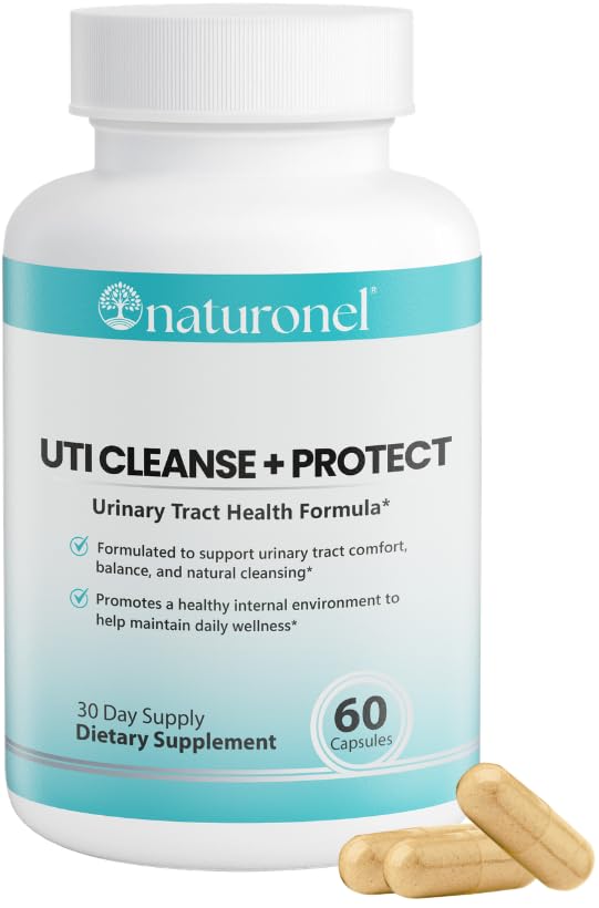 Naturonel UTI Cleanse + Protect – Urinary Tract Support with D-Mannose, Cranberry, Hibiscus & Dandelion | Advanced Formula, Dietary Supplement - Non-GMO, Made in USA, GMP Certified (1) Naturonel buy supplements canada