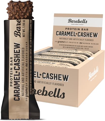 Barebells Protein Bars Caramel Cashew - 12 Count, 1.9oz Bars with 20g of High Protein BAREBELLS buy supplements canada