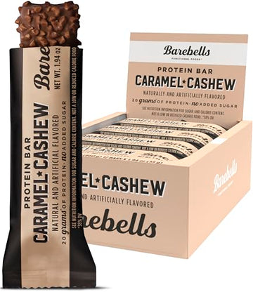 Barebells Protein Bars Caramel Cashew - 12 Count, 1.9oz Bars with 20g of High Protein BAREBELLS buy supplements canada