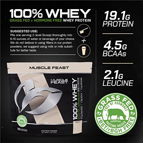 Muscle Feast 100% Grass-Fed Whey Protein, Pastured Raised Hormone Free All Natural Muscle Feast buy supplements canada