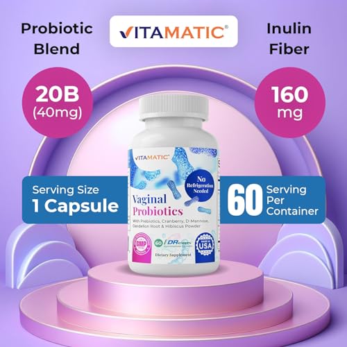 Vitamatic Vaginal Probiotics 20 Billions for Women pH Balance & Odor Control Vitamatic buy supplements canada