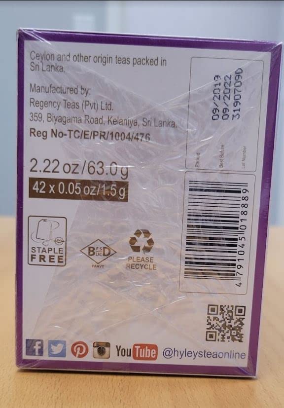 Hyleys 14 Day Weight Loss Tea - 42 Tea Bags (1 Pack), Detox Tea for Cleanse HYLEYS buy supplements canada