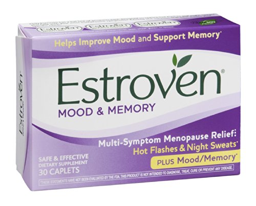 Estroven Plus Mood & Memory Caplets for Menopause, 30-Count Boxes (Pack of 2) Estroven buy supplements canada