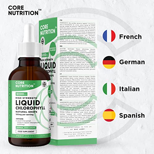 Core Nutrition Liquid Chlorophyll Drops for Water - 2 Fl. Oz for 60 Servings - 2 Month Supply Core Nutrition buy supplements canada