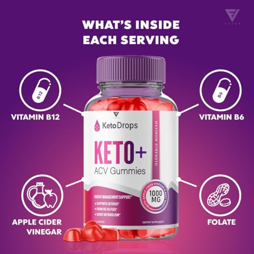 (5 Pack) Keto Drops ACV Gummies, Ketodrops Keto ACV Gummies Advanced Weight Loss Fyvus buy supplements canada