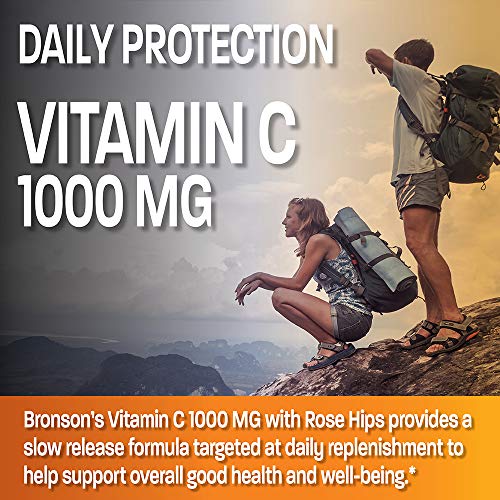 Bronson Vitamin C 1000 mg with Rose Hips Sustained Release, 250 Tablets Bronson buy supplements canada