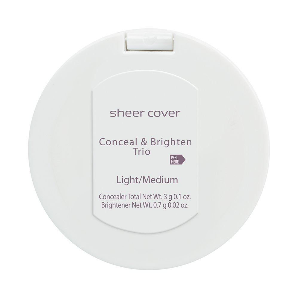Sheer Cover Studio – Conceal and Brighten Highlight Trio – Two-Toned Concealers – Shimmering Highlighter – Light/Medium Shade – With FREE Concealer Brush – 3 Grams Sheer Cover buy supplements canada