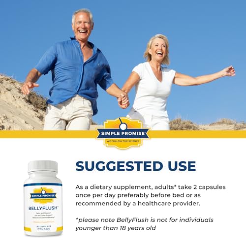Simple Promise - BellyFlush - Detox and Colon Cleanse - Supports Digestive Health, 60 Capsules Simple Promise buy supplements canada