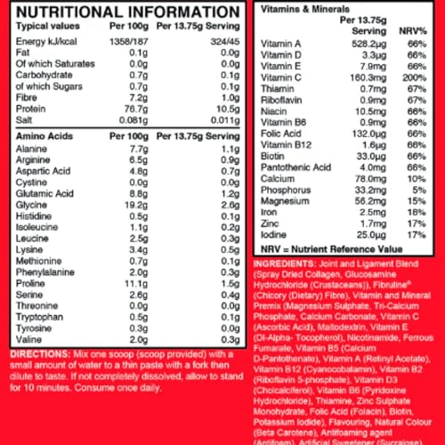 Vitacoll Gold Collagen Powder with Glucosamine Hydrochloride, Orange Passionfruit Flavor 415g Vitacoll buy supplements canada