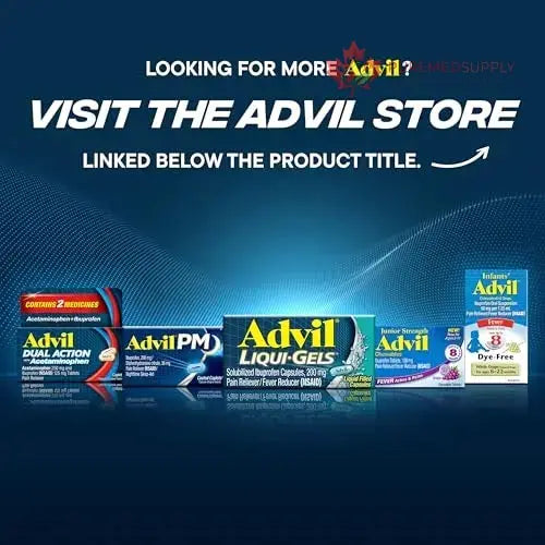 Advil Dual Action Coated Caplets with Acetaminophen, 250 Mg Ibuprofen and 500 Mg Acetaminophen Per Dose (2 Dose Equivalent) for 8 Hour Pain Relief - 72 Count Advil buy supplements canada