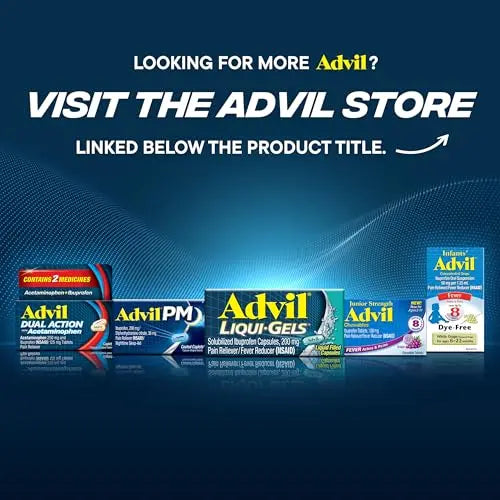 Advil Dual Action Coated Caplets with Acetaminophen, 250 Mg Ibuprofen and 500 Mg Acetaminophen Per Dose (2 Dose Equivalent) for 8 Hour Pain Relief - 72 Count Advil buy supplements canada