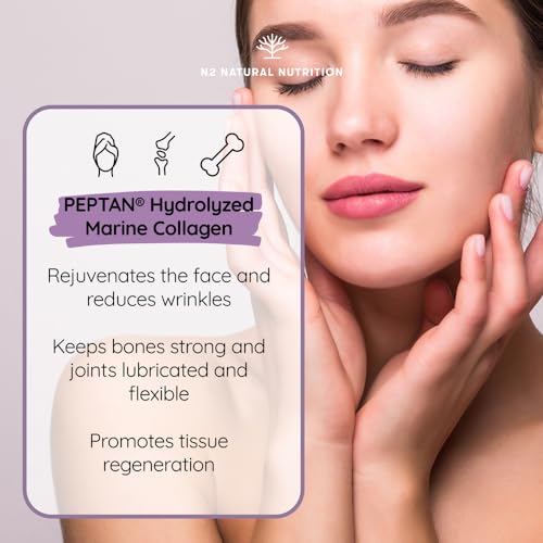 Marine Collagen with Hyaluronic Acid for Skin Care, Hair Care, Joints. Magnesium, Vitamin C. Hydrolysed Collagen Supplements N2 Natural Nutrition buy supplements canada