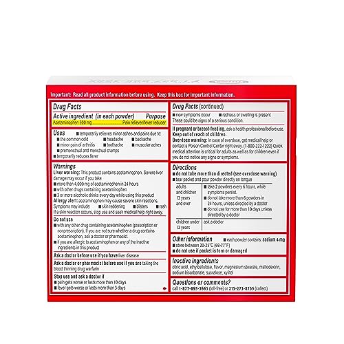 Tylenol Extra Strength Dissolve Packs, 500 mg Acetaminophen Pain Reliever & Fever Reducer Tylenol buy supplements canada