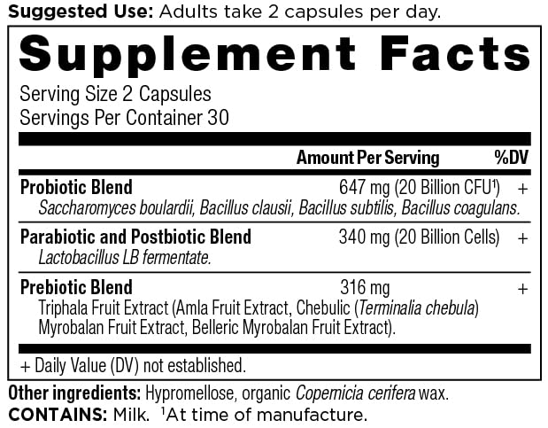 Ancient Nutrition SBO Probiotic Trinity Daily Care, Probiotics for Digestive Health, 40 Billion Blend of Prebiotics, Probiotics, Postbiotics, and Parabiotics Reduces Occasional Bloating, 60 Count Ancient Nutrition buy supplements canada