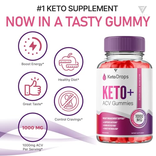 (5 Pack) Keto Drops ACV Gummies, Ketodrops Keto ACV Gummies Advanced Weight Loss Fyvus buy supplements canada