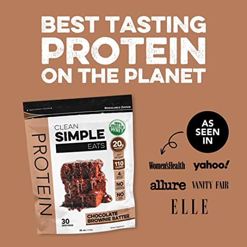 Clean Simple Eats Chocolate Brownie Batter Whey Protein Powder, Natural Sweetened Clean Simple Eats buy supplements canada