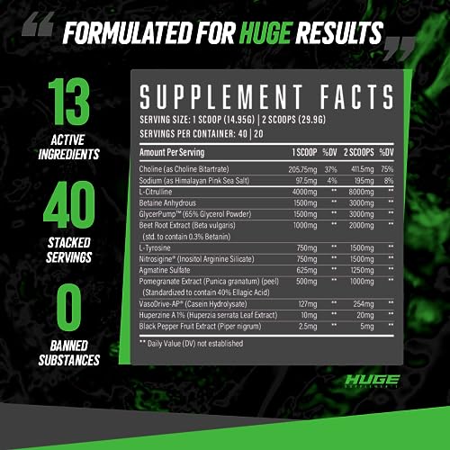 Huge Supplements Pump Serum, Stim Free Pre Workout and Nitric Oxide Booster to Enhance Huge Supplements buy supplements canada