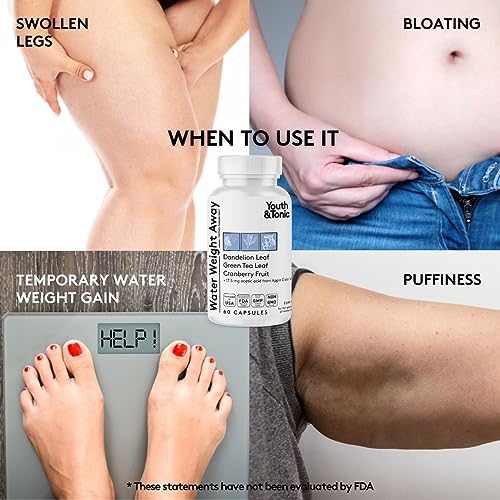 Water Weight Pills for Thin Waistline Belly Bloating Swelling & Temporary Water Retention Youth & Tonic buy supplements canada