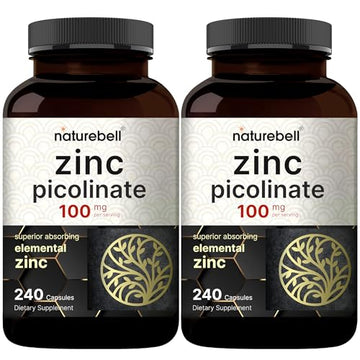 NatureBell Zinc Picolinate 100mg, 480 Count Capsules - Supports Immune System NatureBell buy supplements canada