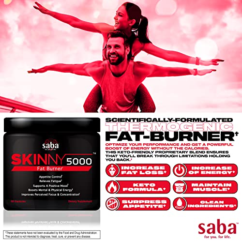 Saba Skinny 5000 -Fat Loss -Weight Loss-Appetite Control -Mild Jitter-Free Energy- Focus Saba buy supplements canada