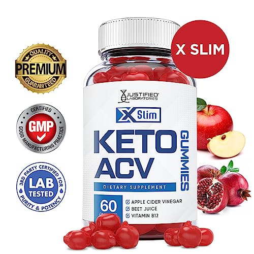Justified Laboratories X Slim Keto ACV Gummies 1000MG Xslim Vegan Non GMO with Pomegranate Justified Laboratories buy supplements canada