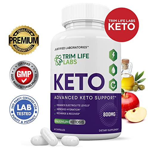 (2 Pack) Trim Life Labs Keto Pills Includes Apple Cider Vinegar Patented goBHB Justified Laboratories buy supplements canada