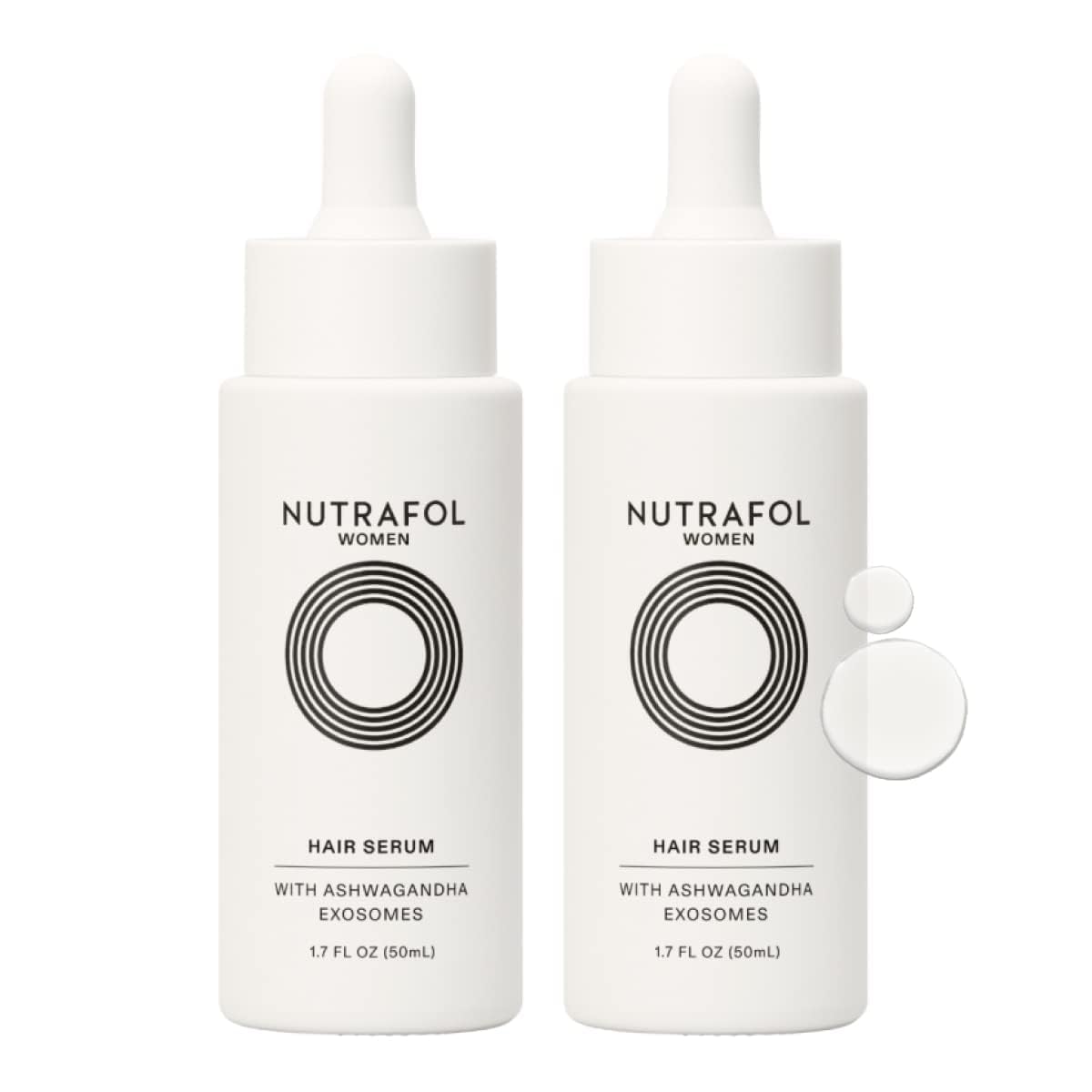 Nutrafol Women's Hair Serum, Safe for Hair Extensions and Color, for Visible Thickness and Strength, Vegan, Lightweight and Fast-Absorbing - 1.7 Fl Oz, Pack of 2 Nutrafol buy supplements canada