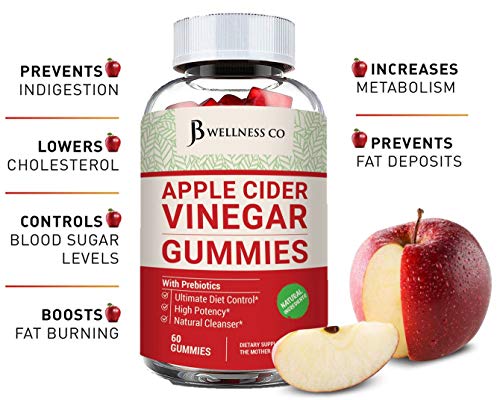 (2-Pack | 120 Gummies) Premium Apple Cider Vinegar Gummies - Raw, Natural, Unfiltered ACV JB Wellness Co buy supplements canada