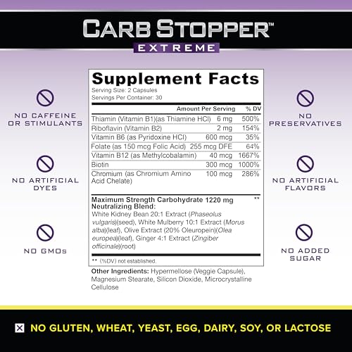 Carb Stopper Extreme (3 Bottles Maximum Strength, Natural Carbohydrate and Starch Carb Stopper Extreme buy supplements canada