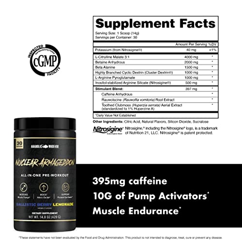 Anabolic Warfare Nuclear Armageddon Pre Workout Powder Pre-Workout for Men Anabolic Warfare buy supplements canada