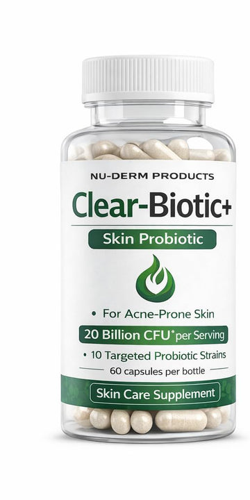Acne Pills Probiotic Acne Supplements for Teens & Adults - Hormonal Acne Vitamins, Gut Health for Clear Skin, Non-GMO (60 Capsules) Gut Skin Axis Clear-Biotic buy supplements canada