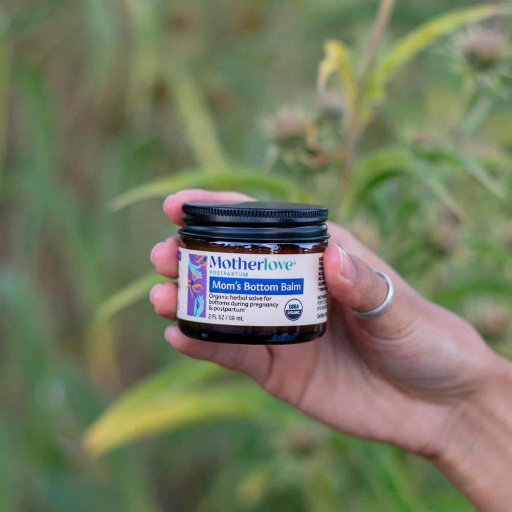 Motherlove Mom's Bottom Balm (1 oz) Organic Herbal Salve w/Witch Hazel for Bottoms During Pregnancy & Postpartum —Non-GMO Ointment Motherlove buy supplements canada