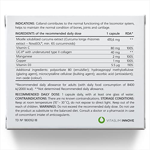 Collanol - Innovation in The Care of Healthy Joints - Liquid Formula in a Double Capsule 3D Collagen Collanol buy supplements canada