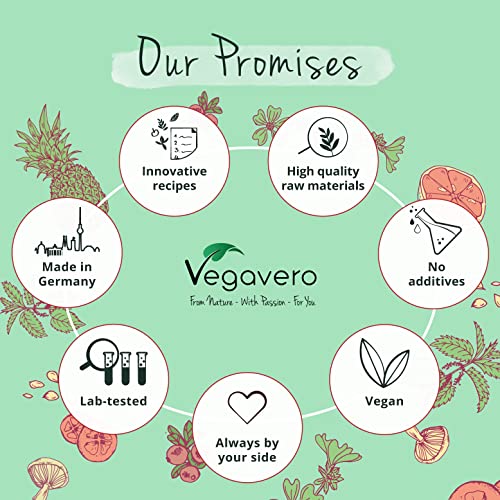 Vegavero Vegan Collagen Supplement | 2000mg | Complex with L-Lysine, L-Proline, Vitamin C (Acerola) & Superfoods Extracts | NO Additives, Lab-Tested | 120 Capsules Vegavero buy supplements canada
