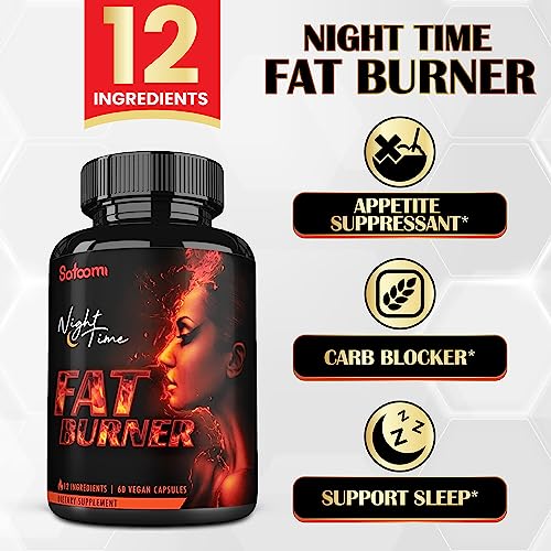12in1 Night Time Fat Burner for Women - VitaminD.3, Garcinia Cambogia, White Kidney Bean Satoomi buy supplements canada