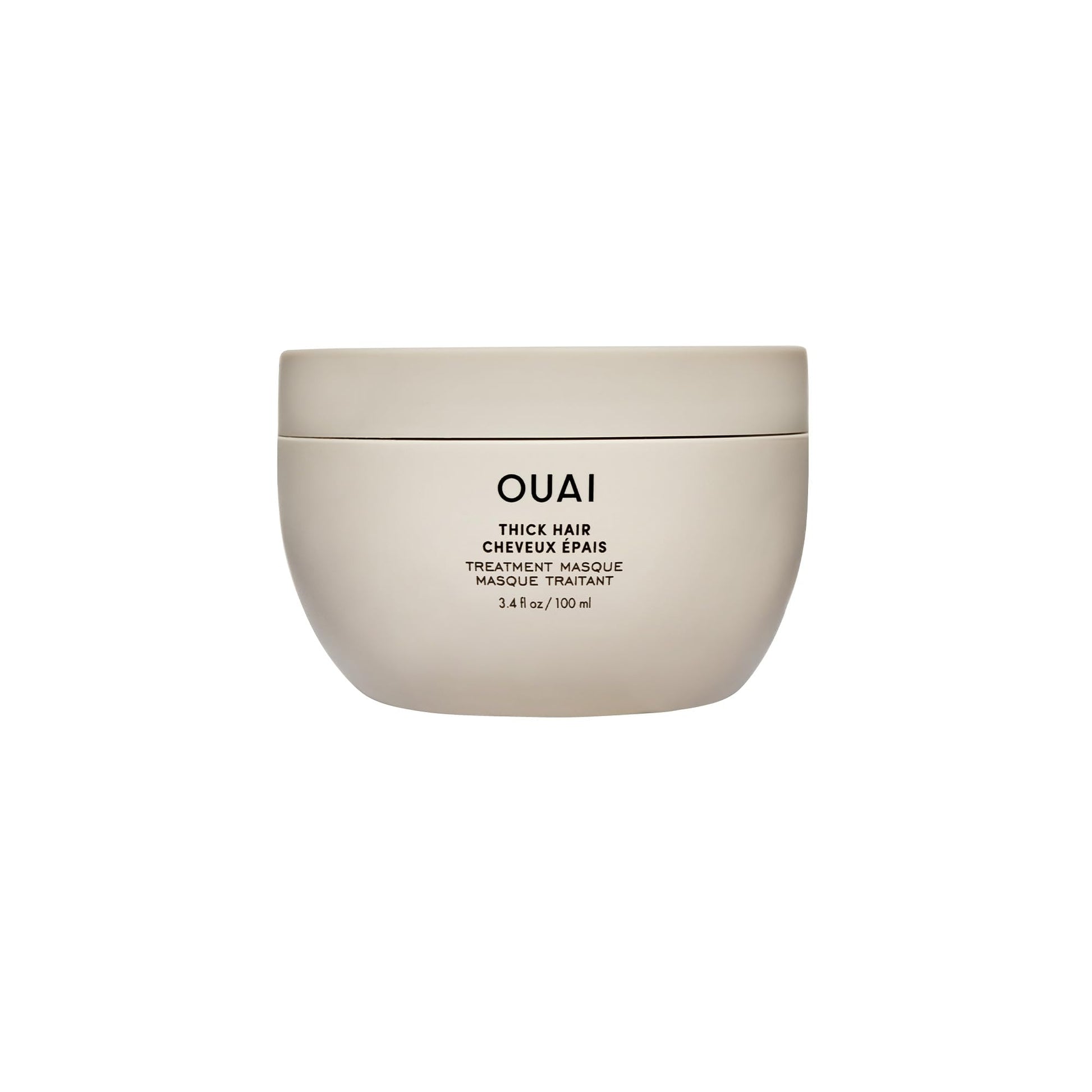 OUAI Thick Hair Mask - Treatment Masque with Almond Oil, Olive Oil, & Hydrolyzed Keratin to Restore Damaged Hair - Phthalate & Paraben Free Masque (3.4 Oz) OUAI buy supplements canada