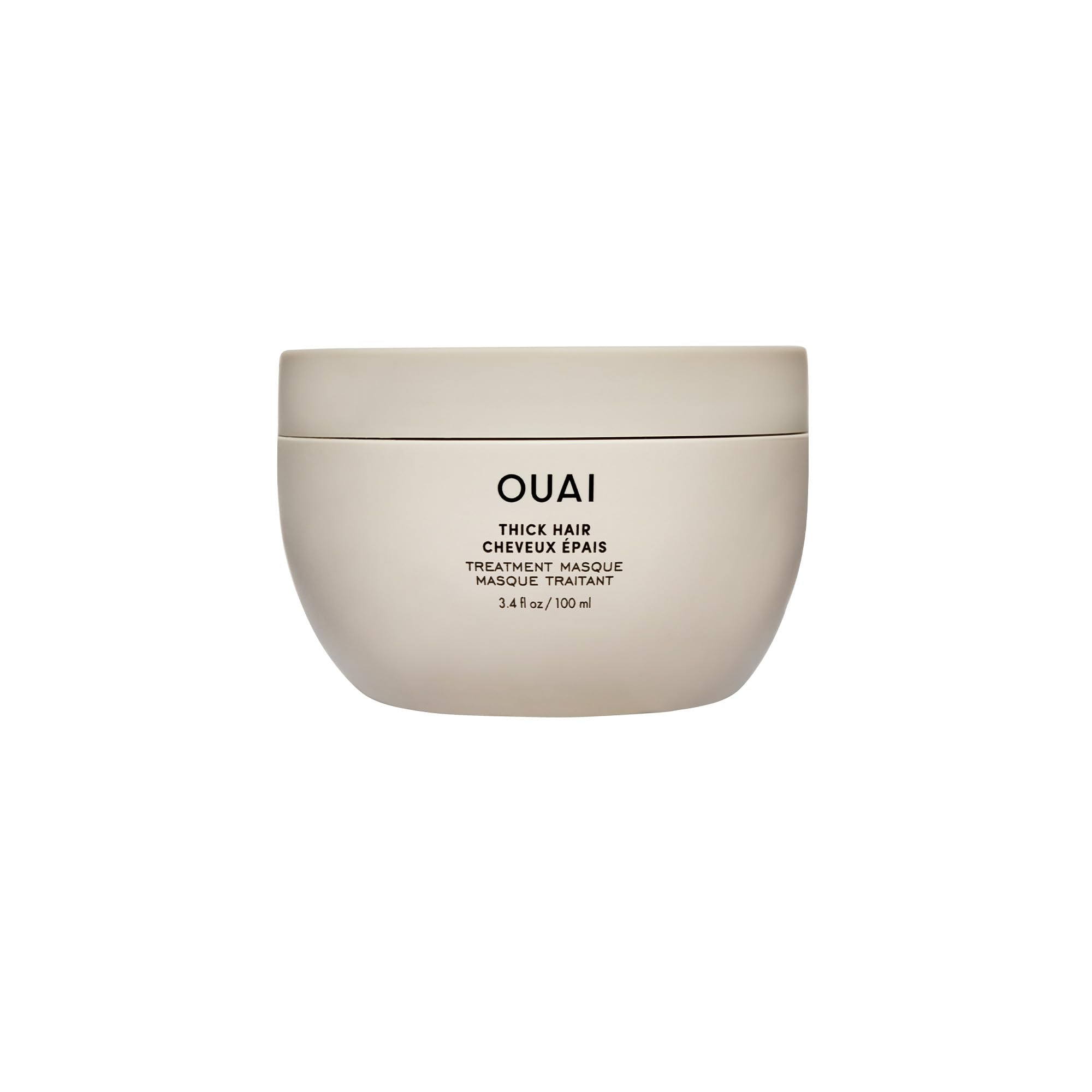 OUAI Thick Hair Mask - Treatment Masque with Almond Oil, Olive Oil, & Hydrolyzed Keratin to Restore Damaged Hair - Phthalate & Paraben Free Masque (3.4 Oz) OUAI buy supplements canada