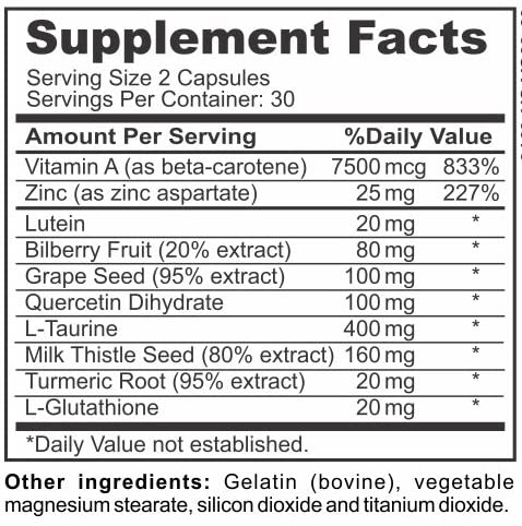 Vision Complete Natural Eye Support Formula Maximum Strength Vision Support Blend of Lutein in One Daily Vision Supplement. Instant Brands buy supplements canada