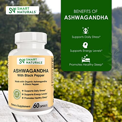 Smart Naturals Organic Ashwagandha with Black Pepper Herbal Supplements, Relieves Smart Naturals buy supplements canada
