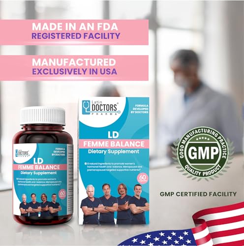 Latin Doctors Femme Balance Supplement, Supports Hormone Balance, Menopausal & Premenopausal LATIN DOCTORS PHARMA buy supplements canada