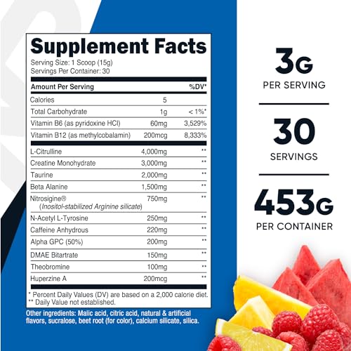 Nutricost Pre-C Pre-Workout Complex with Creatine (Fruit Punch | 30 Servings) Powder Nutricost buy supplements canada
